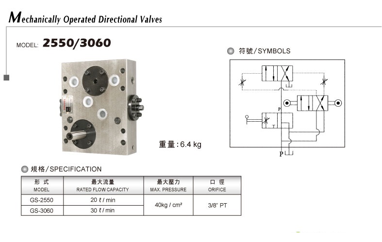 機械式方向閥2550